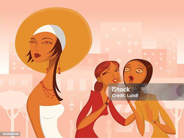 Women Gossiping About Another Stock Illustration - Download Image Now - Envy, Couple - Relationship, Gossip