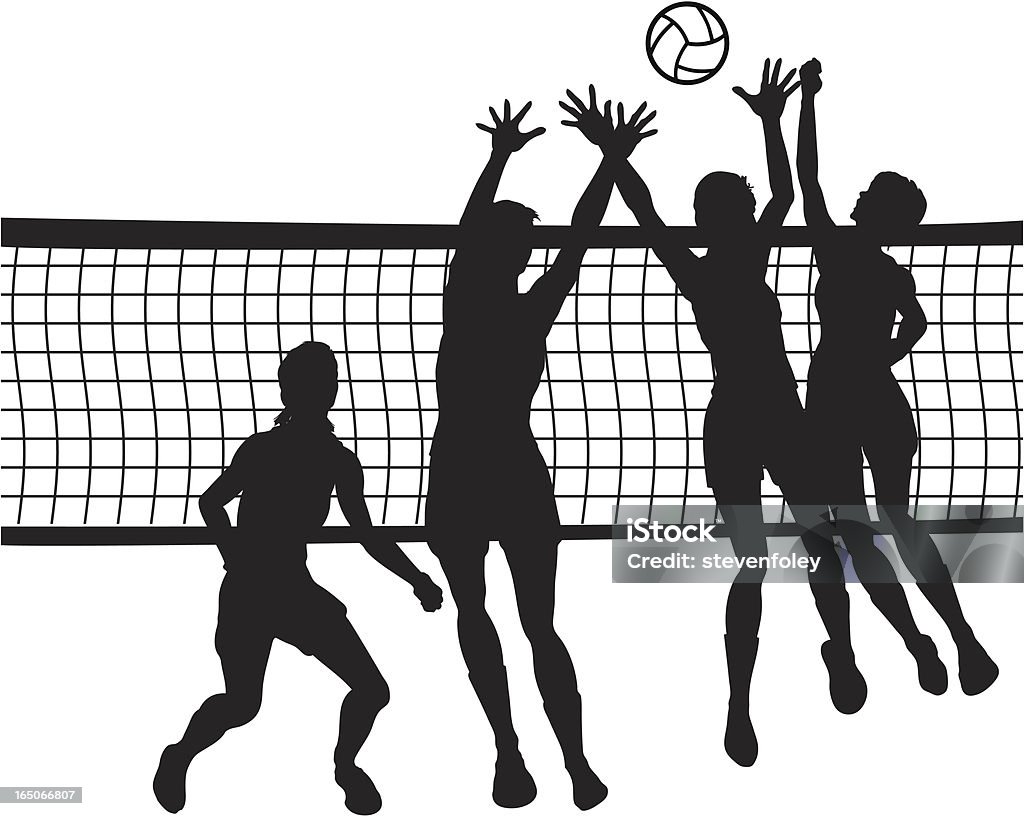 Volley-ball - clipart vectoriel de Volley-ball libre de droits