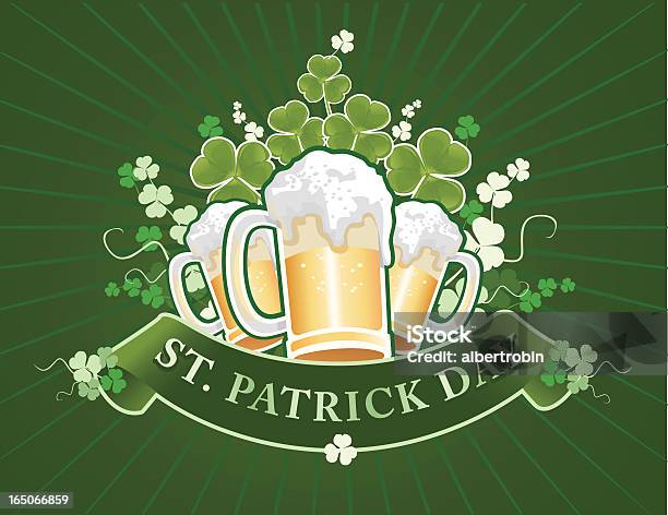 Vetores de Patricks Festa e mais imagens de Cerveja - Cerveja, Dia de São Patrício, Bebida alcoólica