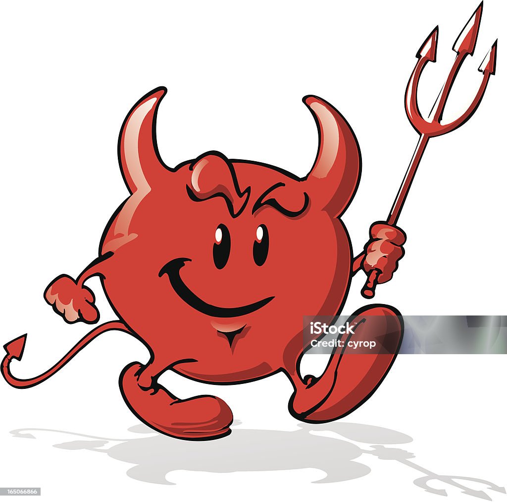 diablito-маленький Дьявол Мультяшный персонажей - Векторная графика Векторная графика роялти-фри