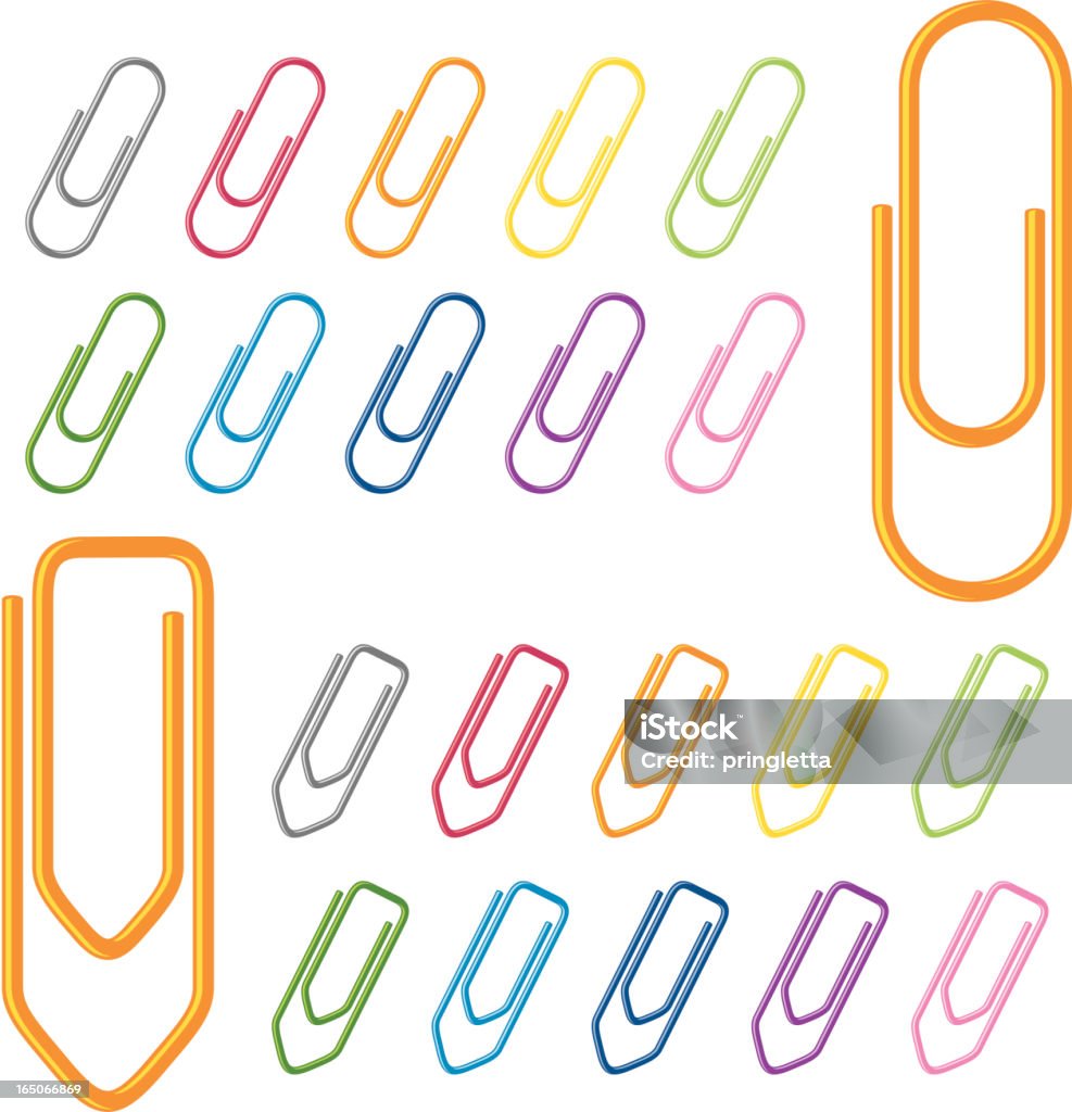 Paperclips - Royalty-free Clip para Papel arte vetorial