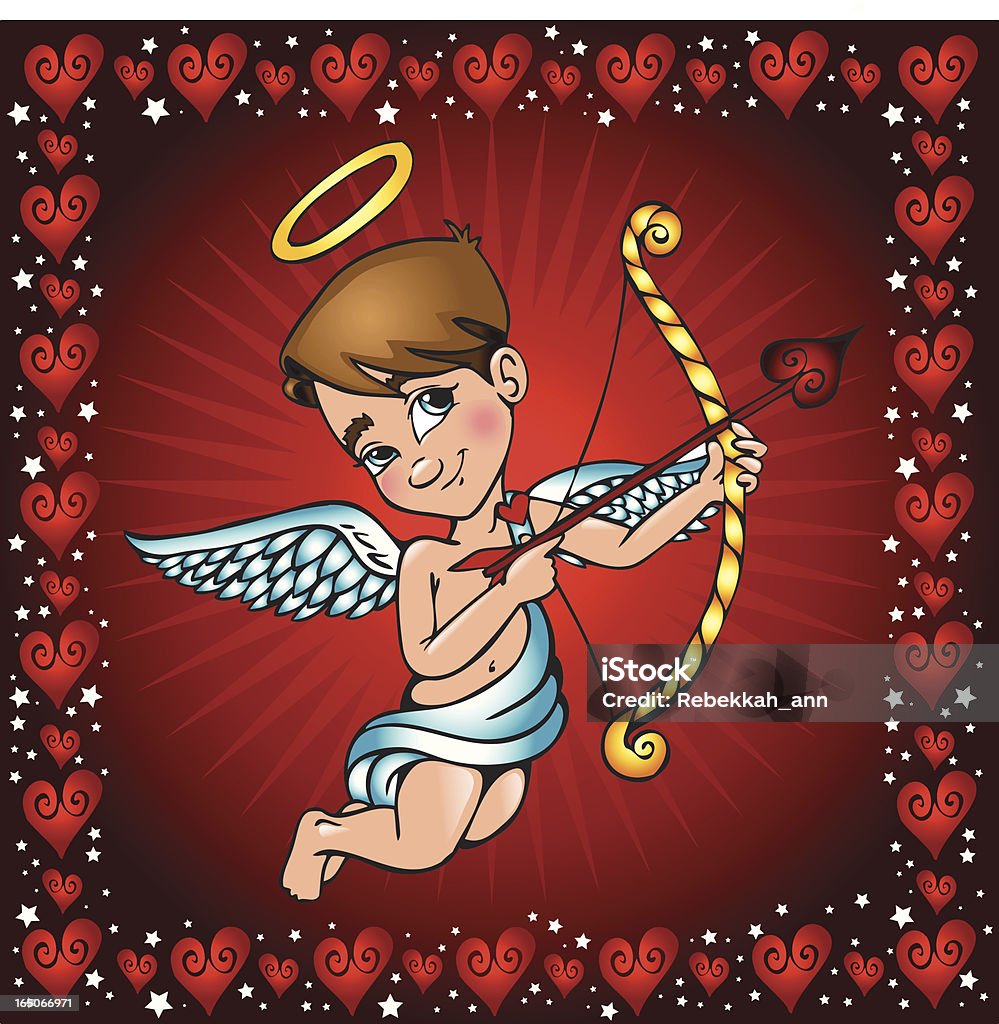 San Valentín cupido - arte vectorial de Ala de animal libre de derechos