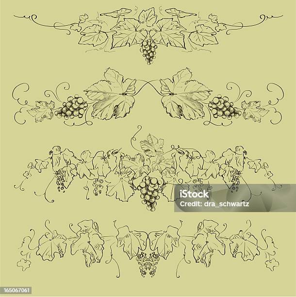 Ilustración de Uvas y más Vectores Libres de Derechos de Viña - Viña, Parra, Crecimiento