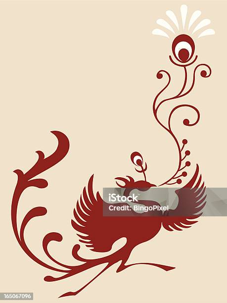 Magic Bird Feather Stock Illustration - Download Image Now - Backgrounds, Abstract, Antique