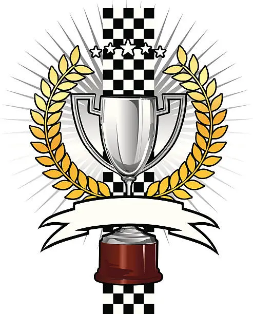 Vector illustration of Racing prize