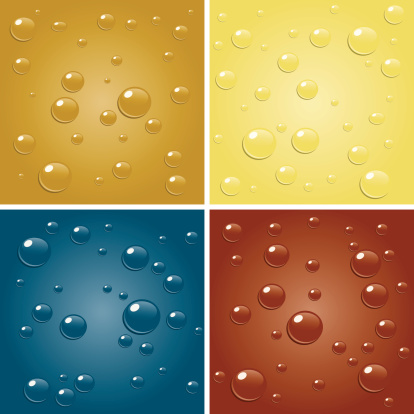 Earthtone colors and water droplets