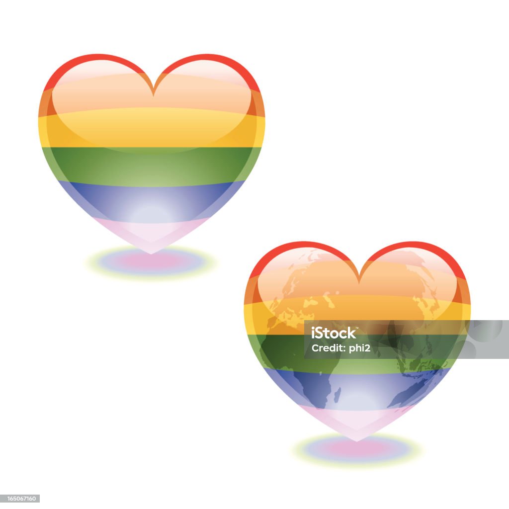 Serce Kula z LGBT Pride WEKTOR - Grafika wektorowa royalty-free (Afryka)