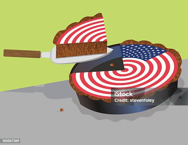 American Pie - Immagini vettoriali stock e altre immagini di America del Nord - America del Nord, Bandiera, Bandiera degli Stati Uniti