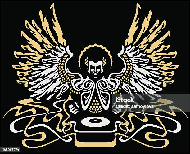 Deus É Um Dj - Arte vetorial de stock e mais imagens de Disco - Audio analógico - Disco - Audio analógico, Design, T-Shirt