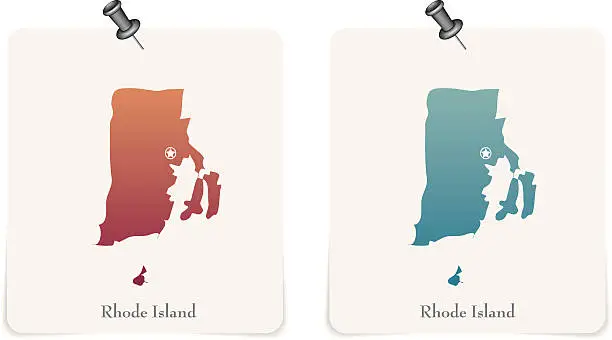 Vector illustration of rhode island