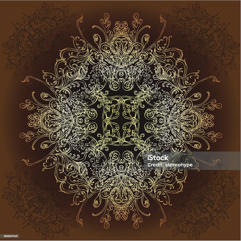 mandala orso - arte vettoriale royalty-free di Ambientazione tranquilla