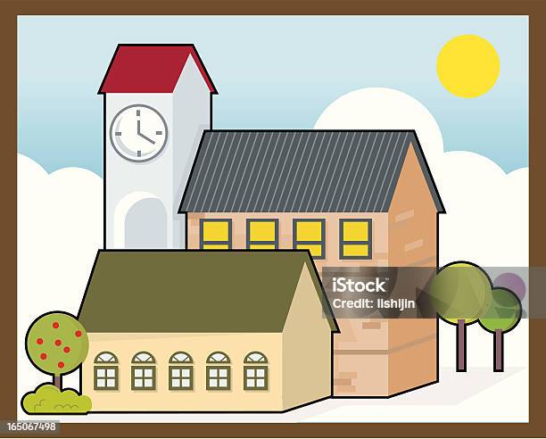 Ilustración de Casas De Ladrillos y más Vectores Libres de Derechos de Casa - Casa, Casa de ladrillo, Día