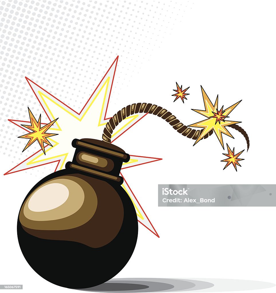 Bombe&nbsp;! - clipart vectoriel de Agression libre de droits