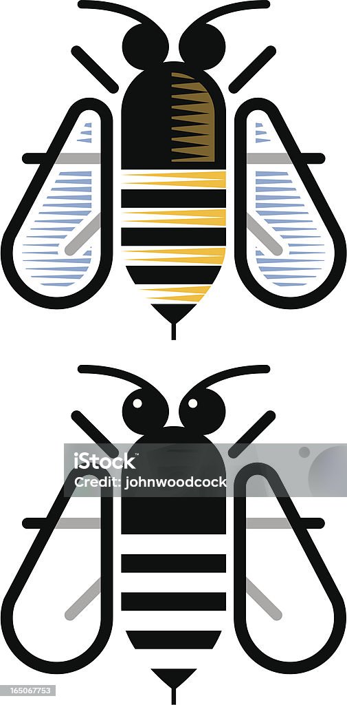 꿀벌 - 로열티 프리 곤충 벡터 아트