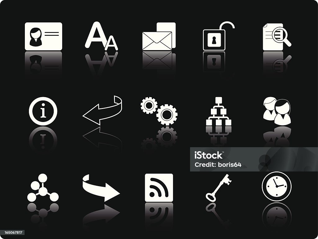 Website & Internet icons | black series Vector illustration of website & internet icons.  Advice stock vector