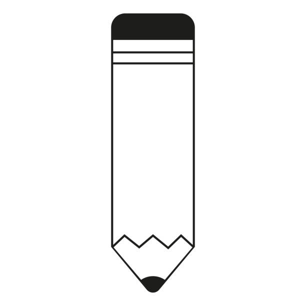 漫画の青い鉛筆。学用品。落書きスタイル。 - paper writing instrument pencil writing点のイラスト素材／クリップアート素材／マンガ素材／アイコン素材