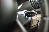 Car keys in the vehicle