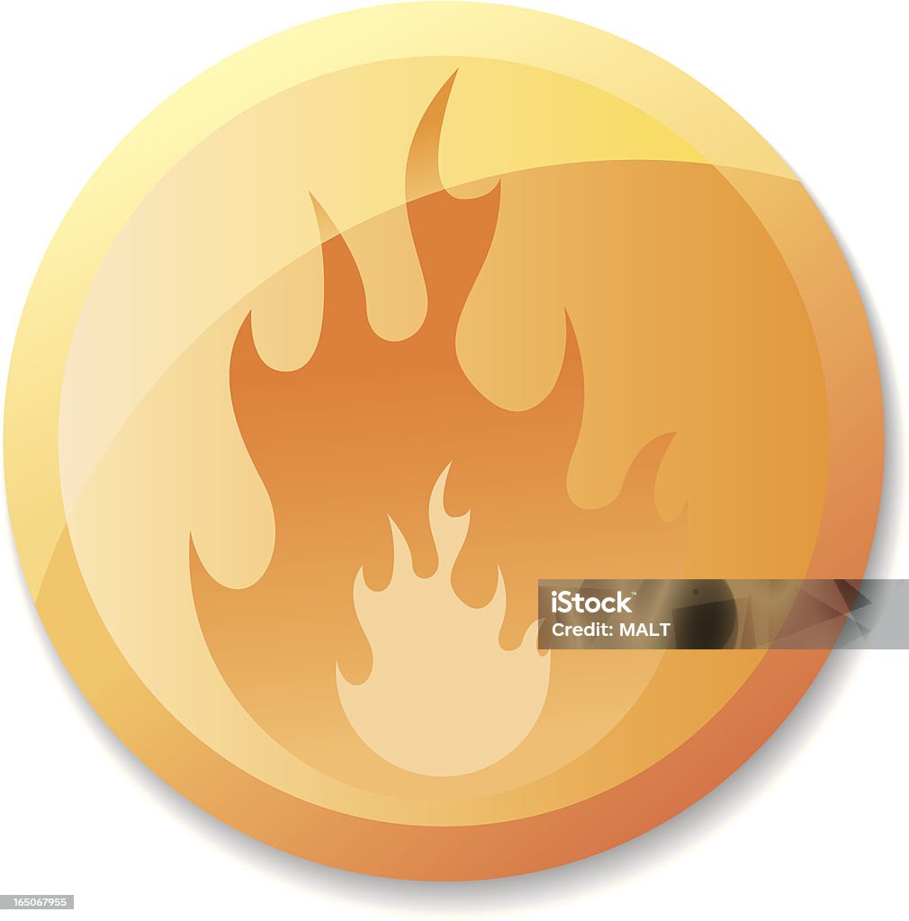 Feuer-Icon-set (Teil - Lizenzfrei Abzeichen Vektorgrafik