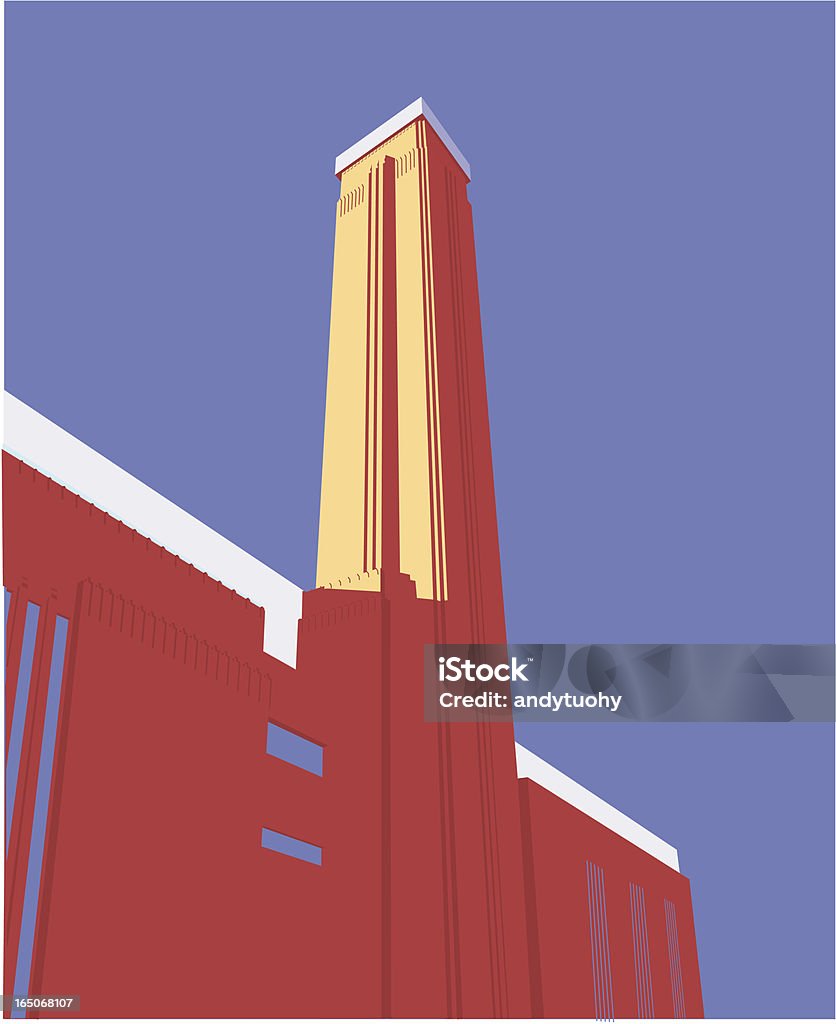 Tate Modern, London, Angleterre - clipart vectoriel de Londres libre de droits