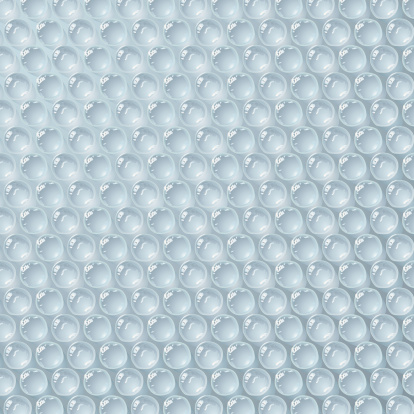 Clear transparent Bubble Wrap Texture vector illustration. Download Includes: High Resolution JPG, Illustrator 0.8 EPS, CS2 AI & EPS. Please check out more of my stock illustrations and photos at: http://www.istockphoto.com/portfolio/phi2.