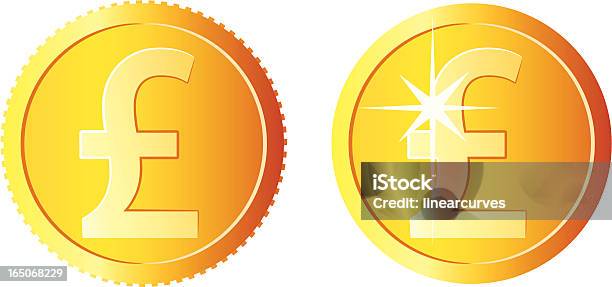 Vetores de Libra Moedas e mais imagens de Moeda de Um Pound - Moeda de Um Pound, Dourado - Descrição de Cor, Ouro - Metal