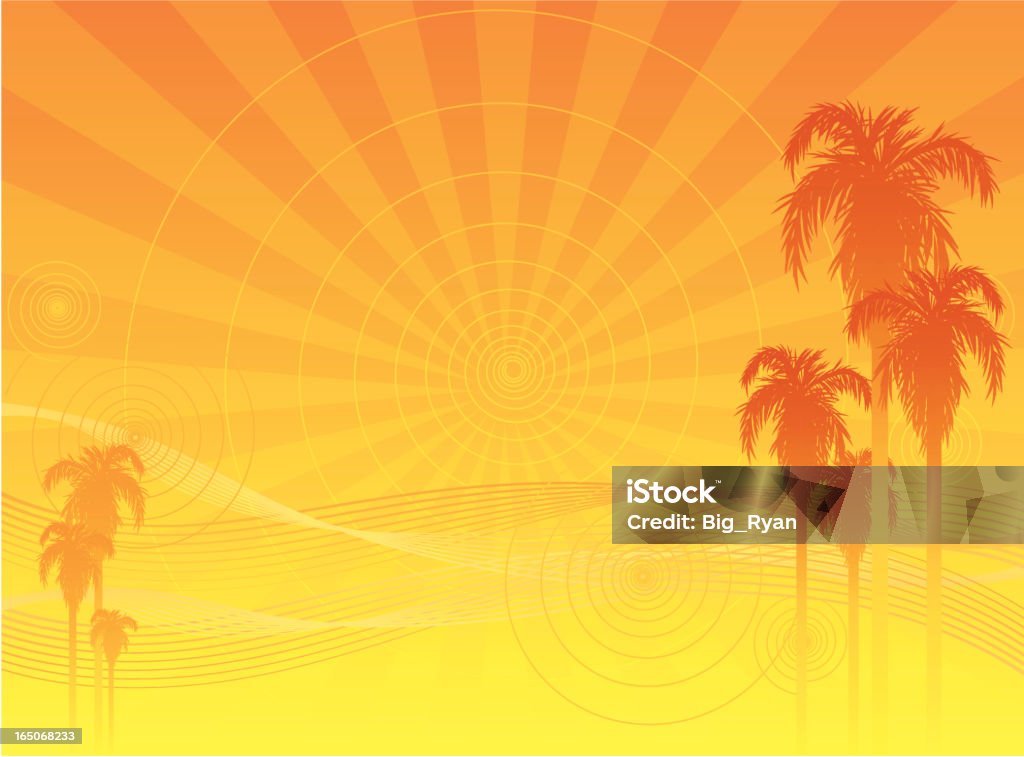 abstract puesta de sol - arte vectorial de Bahamas libre de derechos