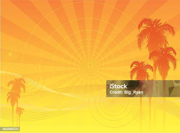 Abstrato Pôr Do Sol - Arte vetorial de stock e mais imagens de Bahamas - Bahamas, Big Island - Ilhas do Havai, Calor