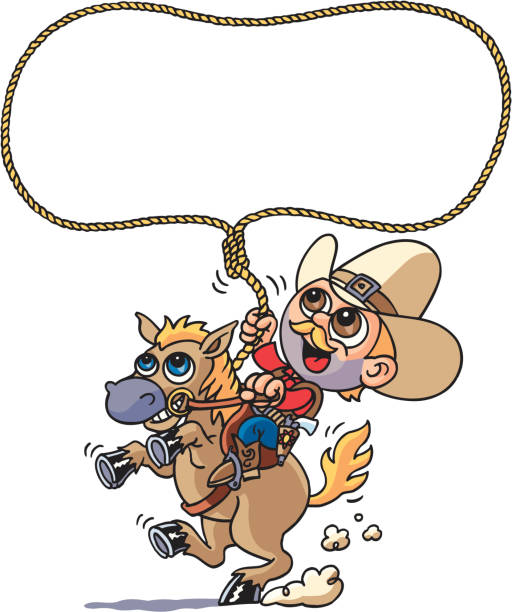 Cowboy vector art illustration