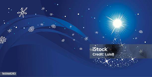 Niebieski Świąteczne - Stockowe grafiki wektorowe i więcej obrazów Bez ludzi - Bez ludzi, Bezchmurne niebo, Biały