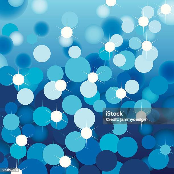 Ilustración de Azul Luces Brillantes y más Vectores Libres de Derechos de Abstracto - Abstracto, Azul, Brillante