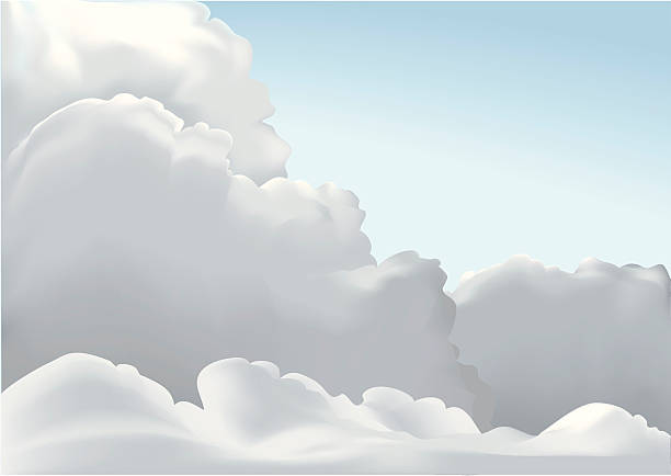 Bекторная иллюстрация Over the clouds