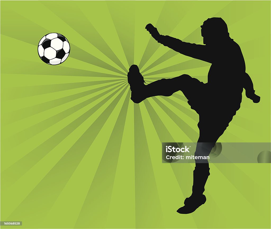 Jogador de futebol - Vetor de Adulto royalty-free