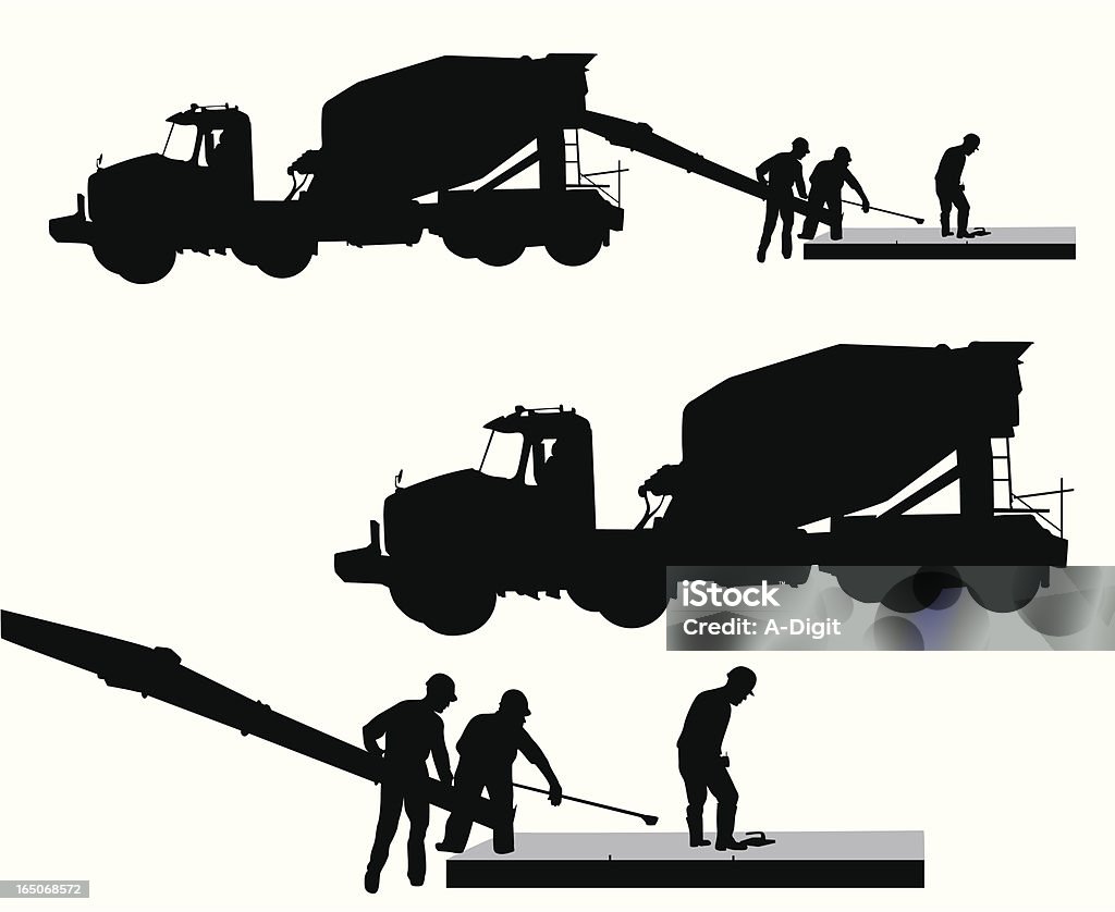 CementWorkers - arte vectorial de Camión de cemento libre de derechos