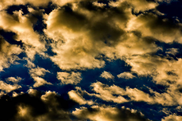 istock Colored Clouds at Sunset, Clouds in the Sky, sunset clouds background 1650686588