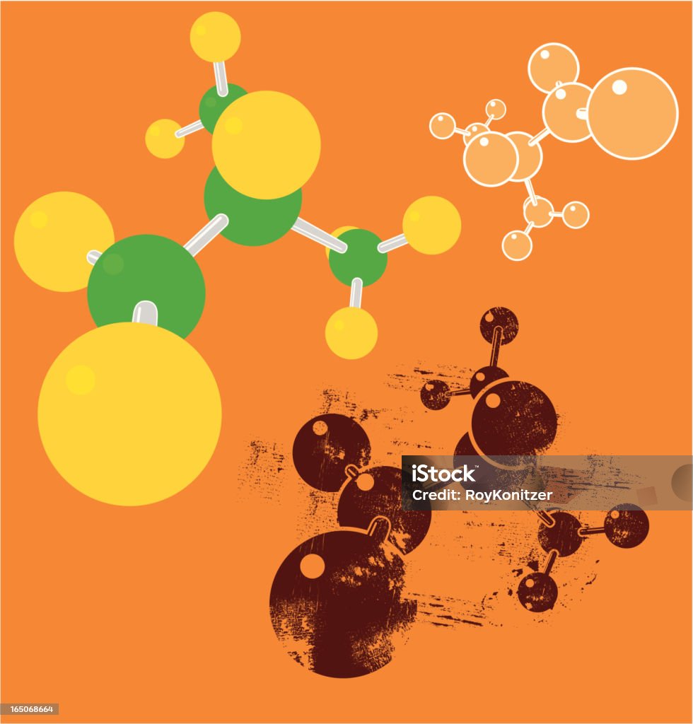 Molecule Vector Illustration Collection Stock Illustration - Download ...