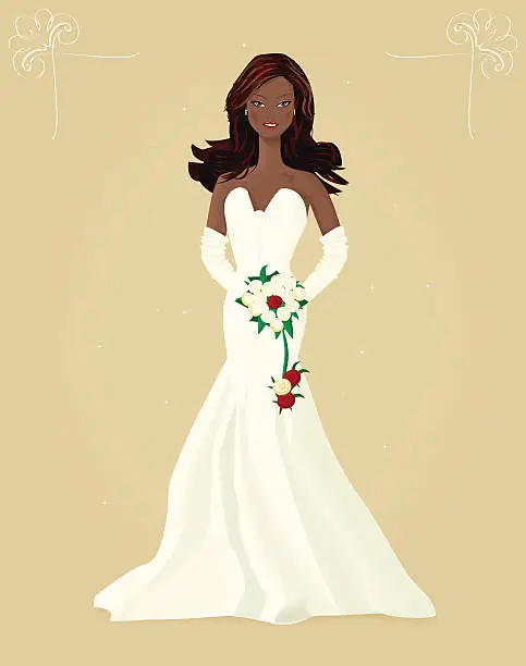 Vector illustration of Bride