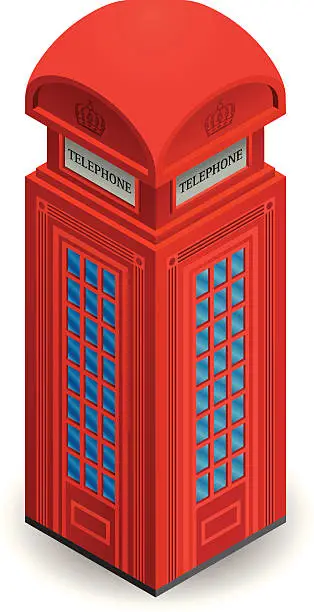 Vector illustration of Phone box