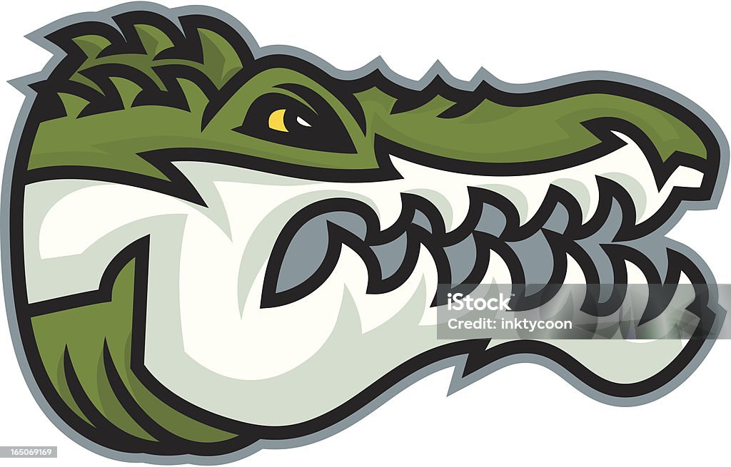 Gator Head - clipart vectoriel de Alligator libre de droits