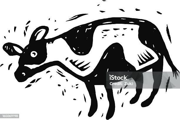 Bianco E Nero Mucca - Immagini vettoriali stock e altre immagini di Bestiame - Bestiame, Bovino domestico, Illustrazione