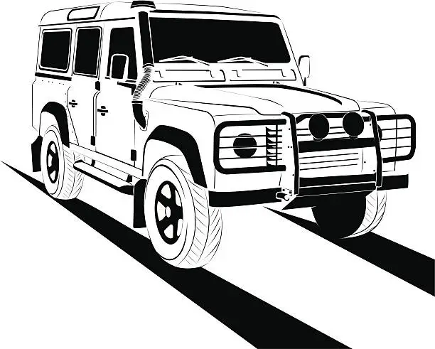 Vector illustration of Off road