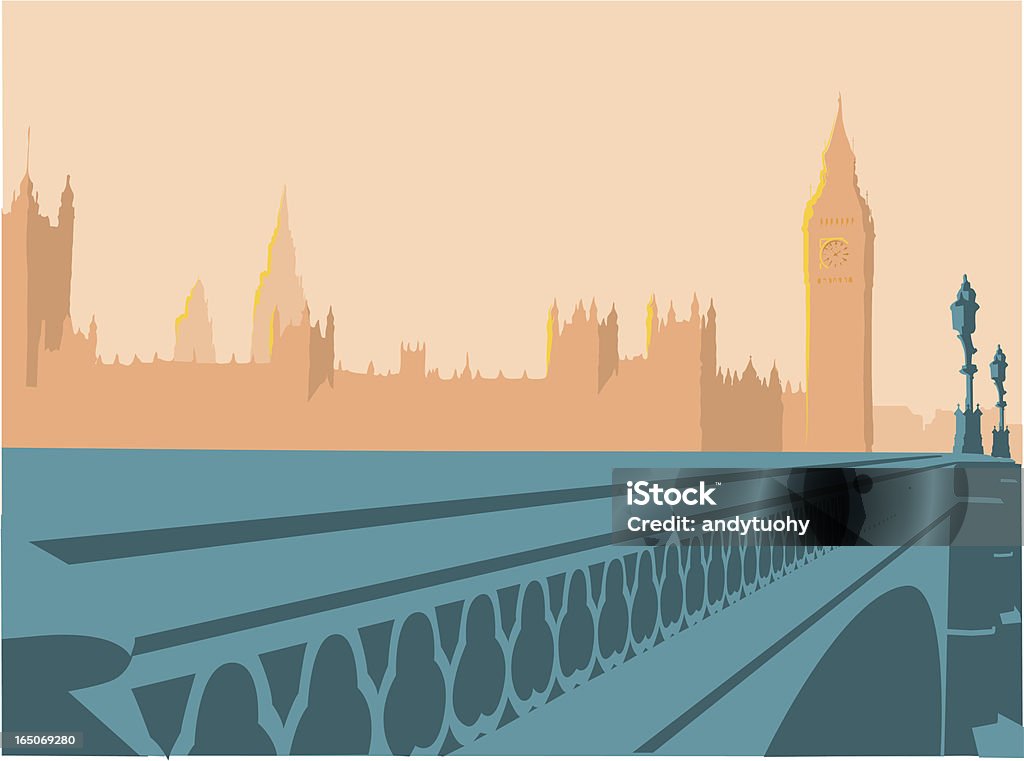Häuser des Parlaments, London, England - Lizenzfrei London - England Vektorgrafik