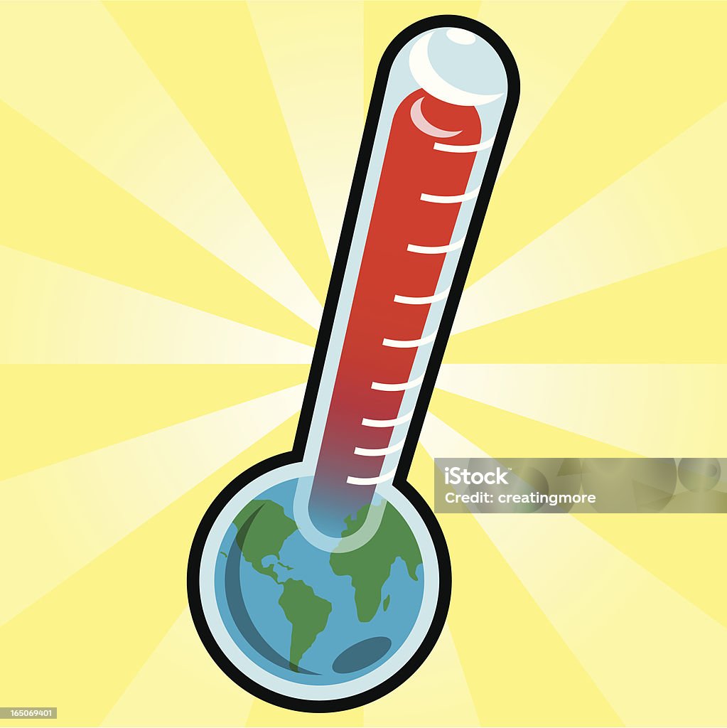 Глобальное потепление - Векторная графика Без людей роялти-фри
