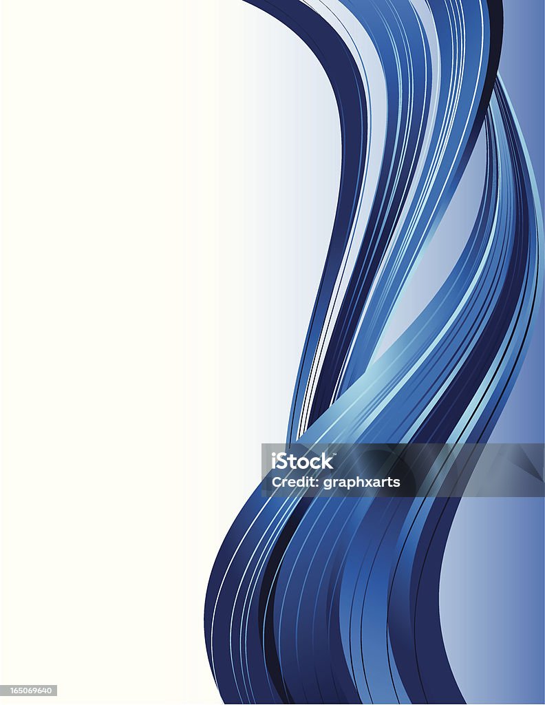 Blue ondas - Vetor de Abstrato royalty-free