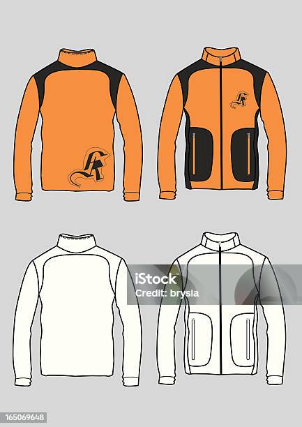 Fleece Jacket Stock Illustration - Download Image Now - Adult, Beauty, Clothing