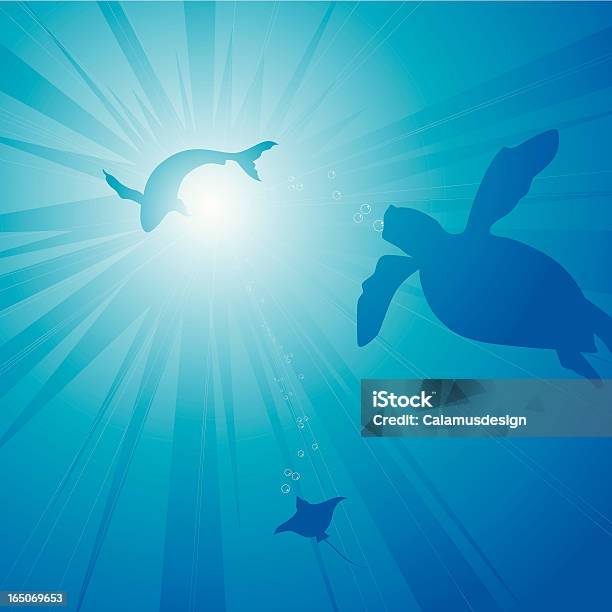 Mar Profundo - Arte vetorial de stock e mais imagens de Animal - Animal, Azul, Bolha - Estrutura Física