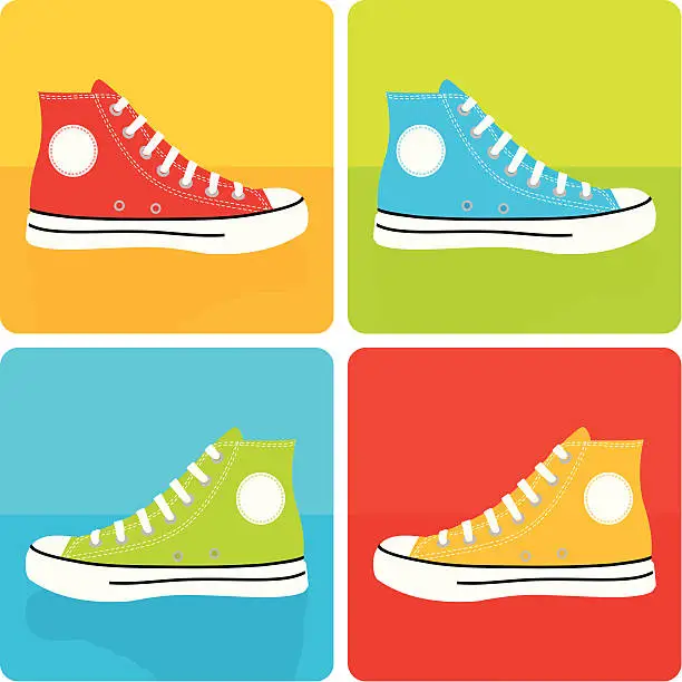 Vector illustration of POP CHUCKS PATTERN