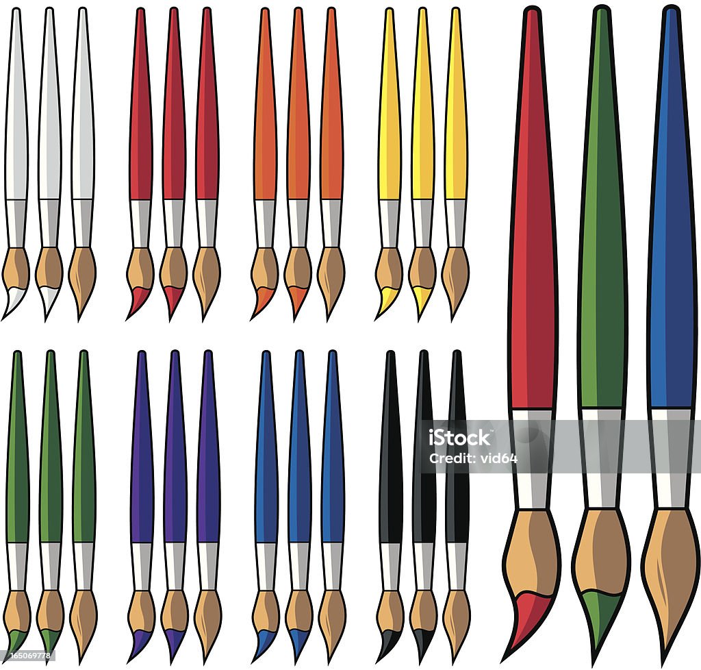 Artiste de brosses - clipart vectoriel de Art libre de droits