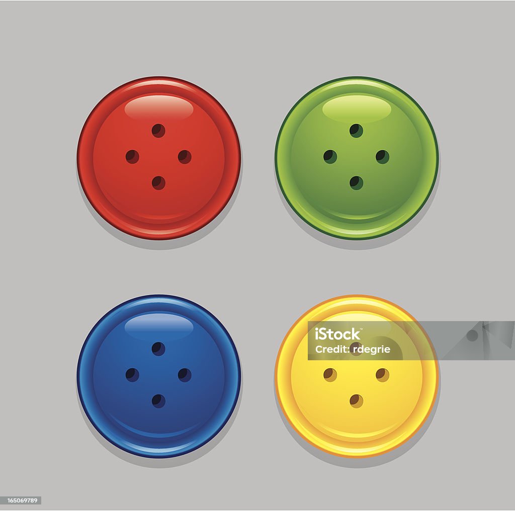 プラスチックボタン - イラストレーションのロイヤリティフリーベクトルアート