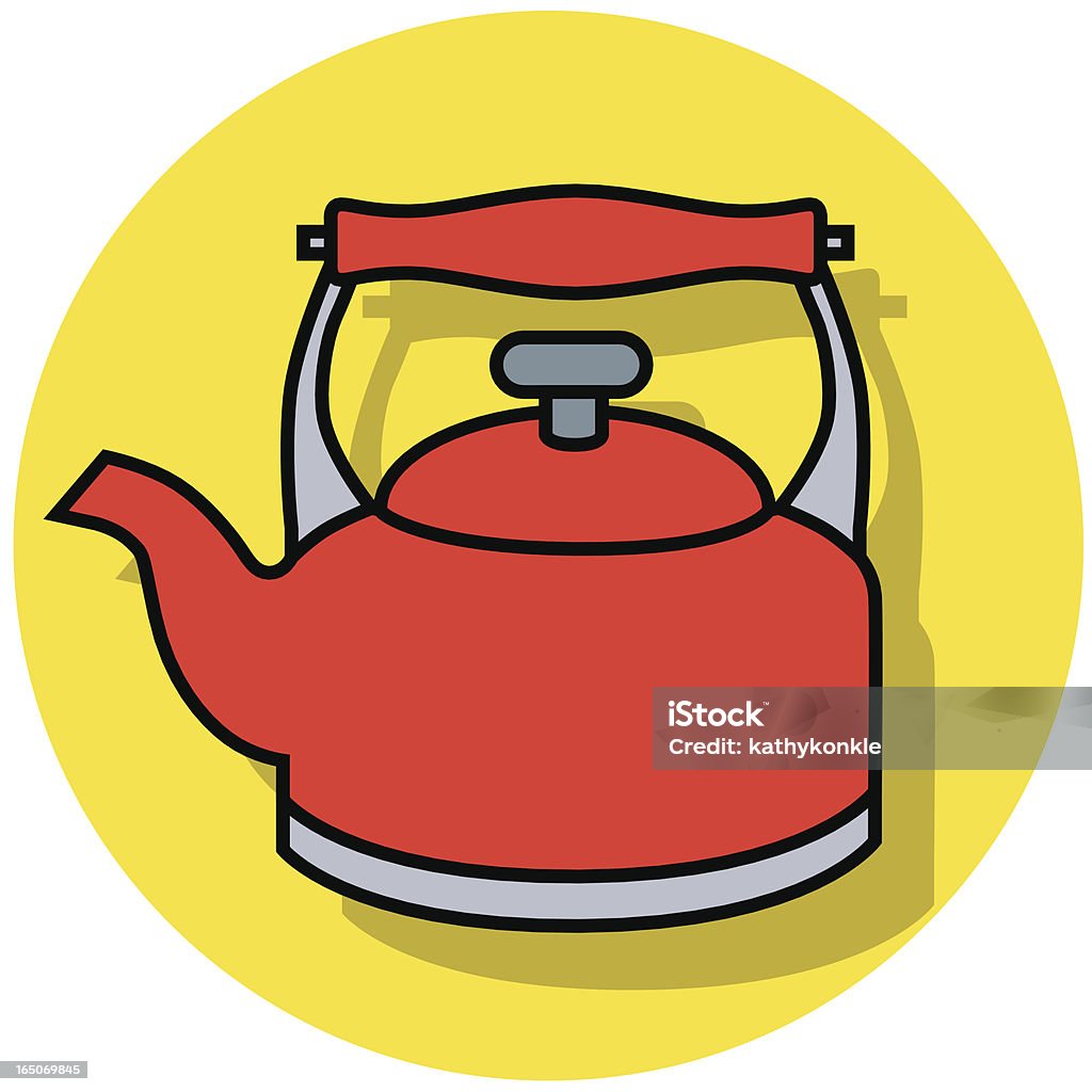tea kettle icon A vector icon of a tea kettle. Cooking stock vector
