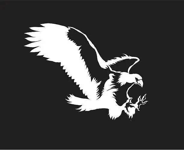 Vector illustration of Vector eagle